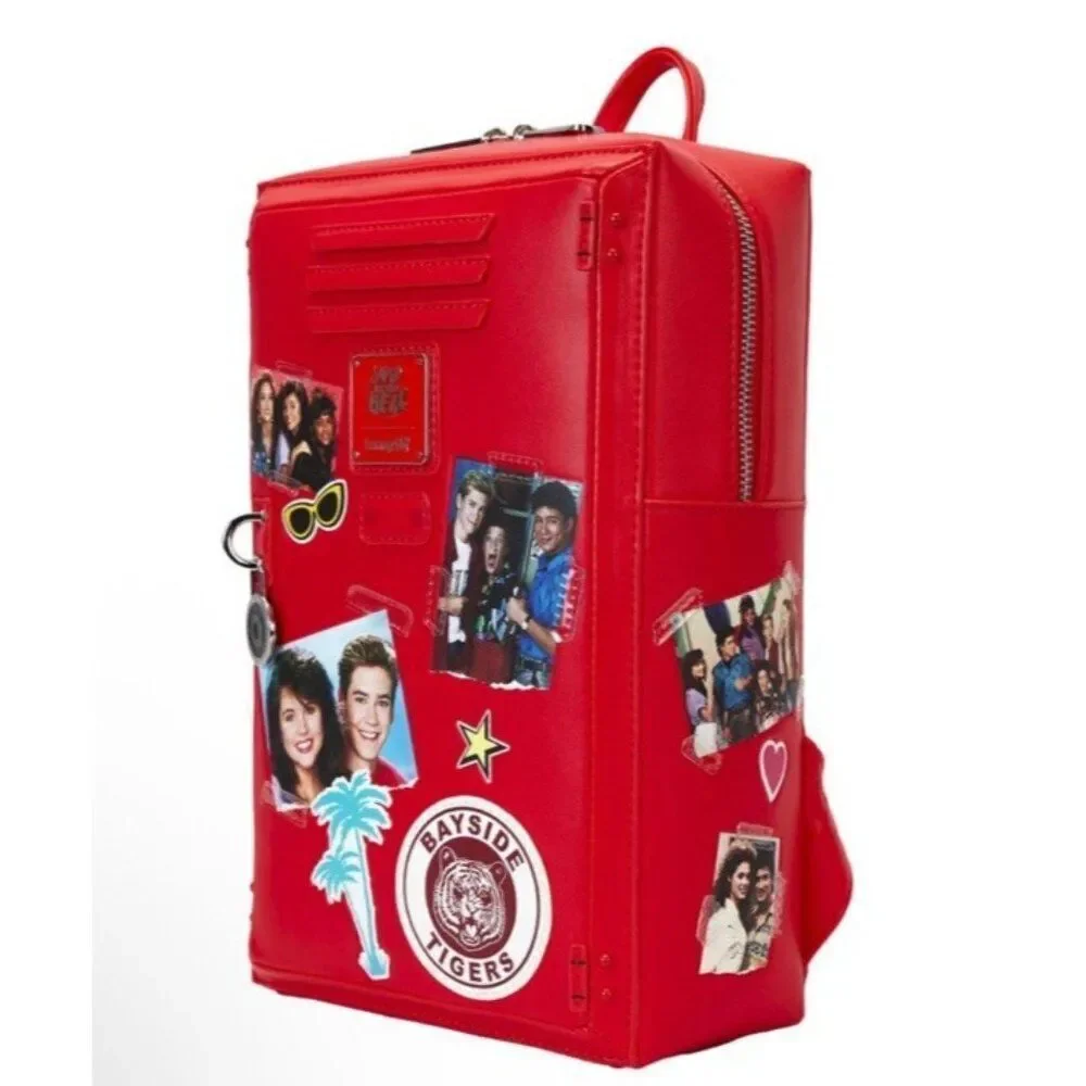 Loungefly Saved By The Bell Bayside High Locker Figural Zach Red Backpack NWT